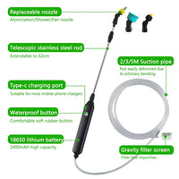 Pulvérisateur de jardinage électrique portable - Outils De Jardinage® - Pulvérisateur de jardinage électrique portable - arroseur électrique à batterie - outil arrosage électrique - pulvérisateur électrique portable