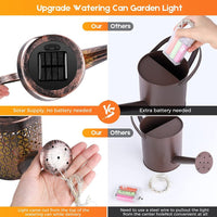 Lampe arrosoir solaire imperméable pour jardin - Outils De Jardinage® - Lampe arrosoir solaire - Aménager le jardin - guirlande LED solaire jardin - lampe solaire étanche automatique