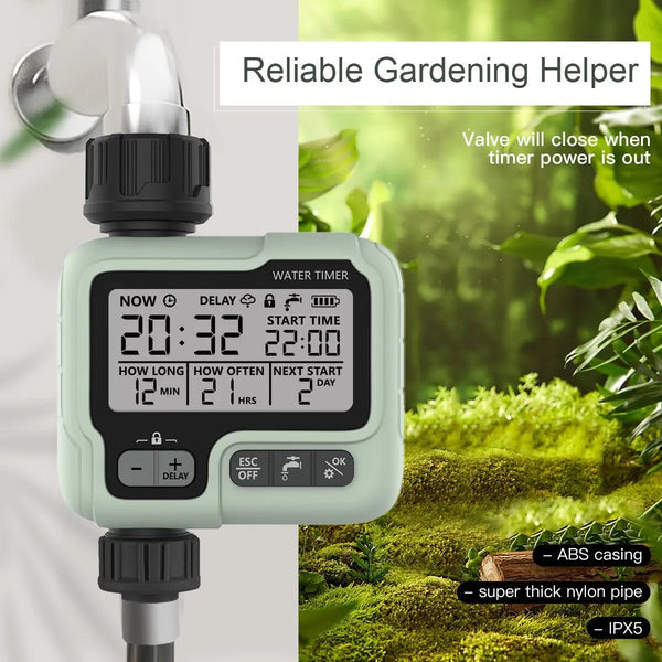 Minuterie d’Arrosage Automatique pour Jardin Intelligent - Outils De Jardinage® - Minuterie d’Arrosage Automatique - Aménager le jardin - arrosage automatique jardin - Brico_jardin